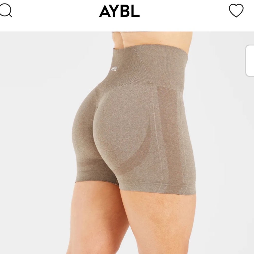 AYBL Empower Seamless Shorts - taupe Marl Women workout shorts